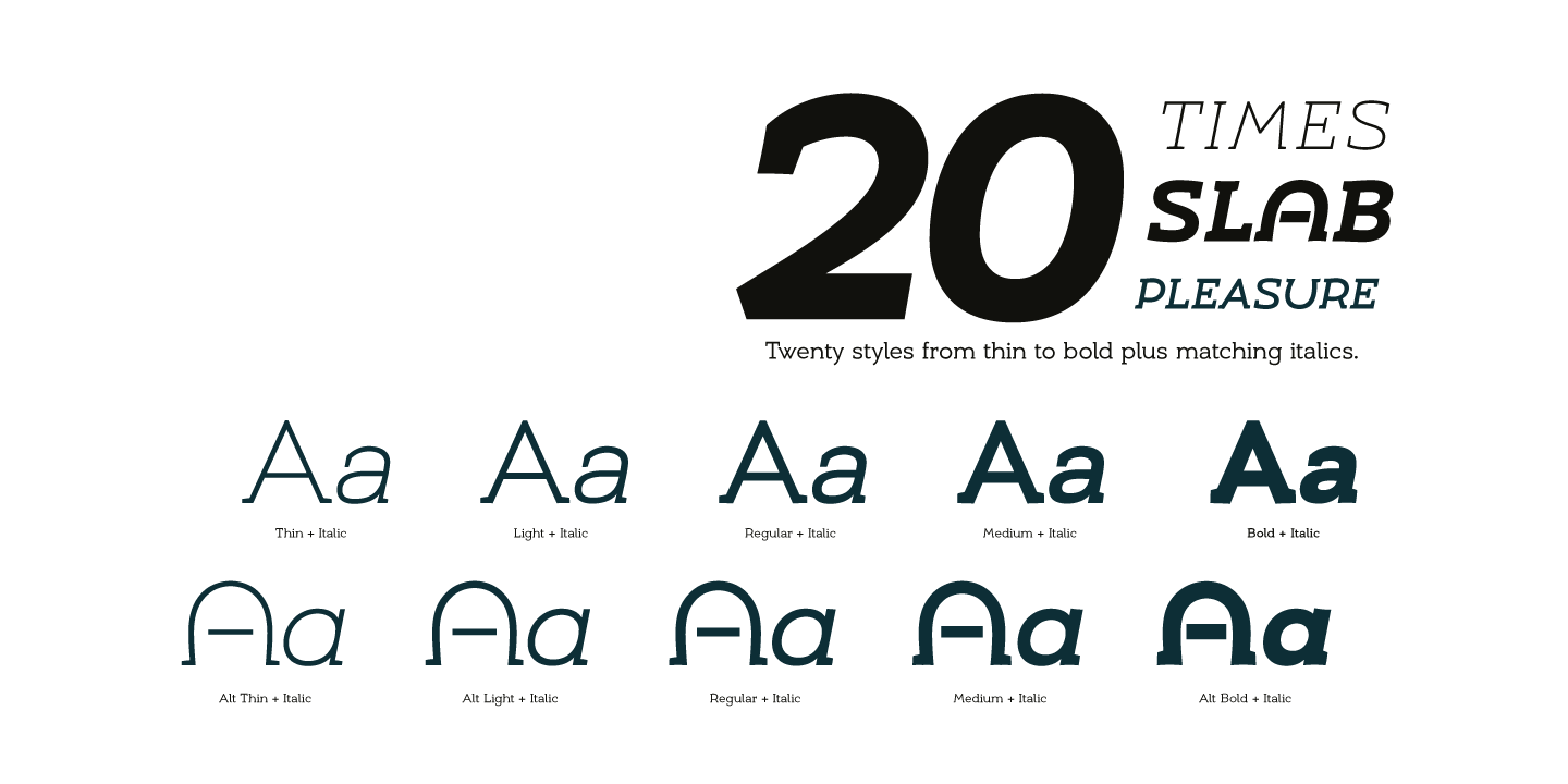 Example font Umba Slab Alt #6